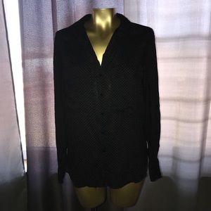 Zara polka dot Button Down